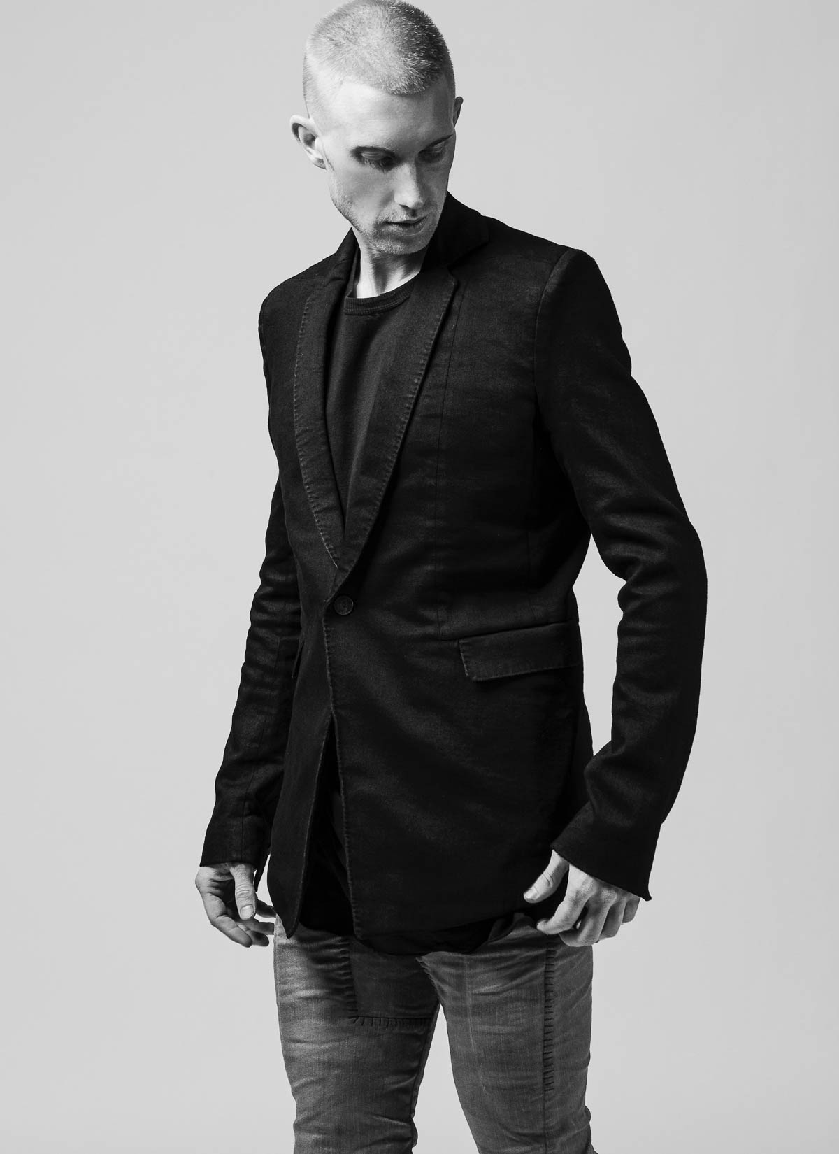hide-m | BORIS BIDJAN SABERI Blazer Jacket SUIT2, black