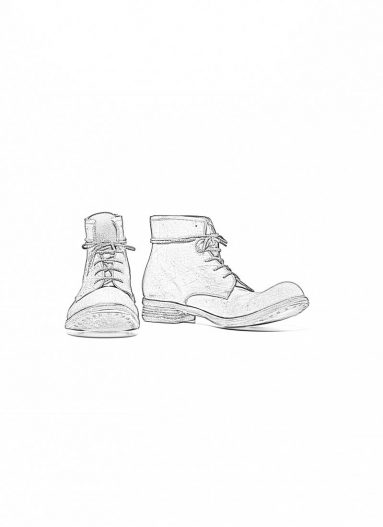 hide-m | GUIDI Men Derby Shoe 16, shadow grey goat leather