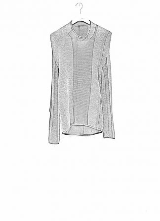 Andrea Cortella M1W1920 women sweater horizontal processing knit dark grey wool cashmere silk angora hide m 1