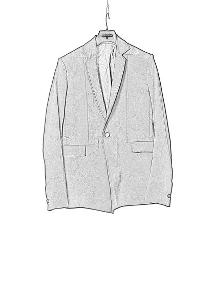 BORIS BIDJAN SABERI BBS Men Classic Blazer Jacket Herren Jacke SUIT2 exclusively limited Resin Dyed F1401M cotton pu black hide m 1