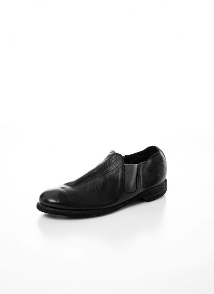 GUIDI men classic slipper derby shoe 109 herren leder schuh goodyear horse full grain leather black hide m 3