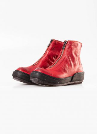 Guidi women front zip boot shoe PLS red 1006t horse full grain leather hide m 2