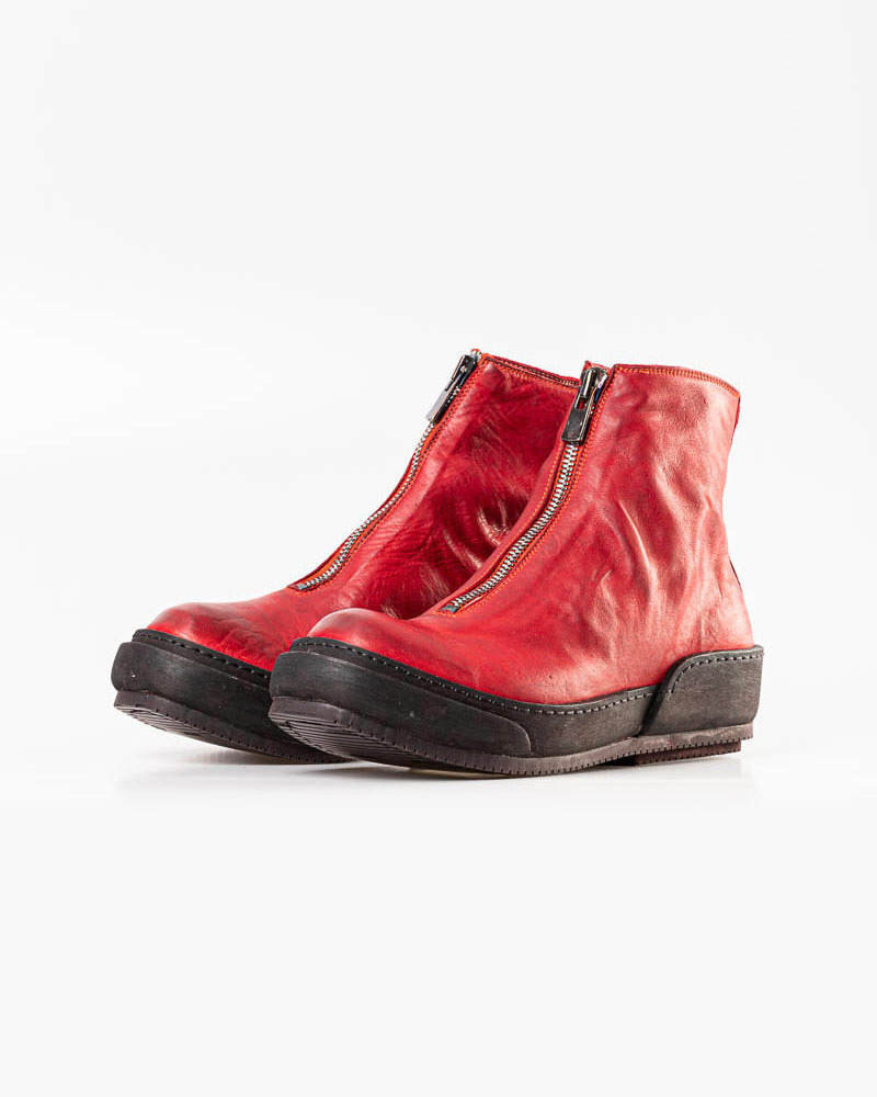Guidi women front zip boot shoe PLS red 1006t horse full grain leather hide m 2 Guidi women front zip boot shoe PLS red 1006t horse full grain leather hide m 2