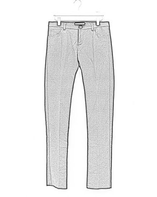 Individual Sentiments men slim pants TA2P CLI20 cotton linen black fw18 hide m 1