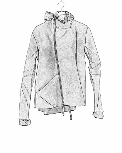 LEON EMANUEL BLANCK LEB Men Distortion L Jacket Exclusively DIS M LJ 01 With Removable Extended Jacket DIS M OUC 01 horse leather sanded dark grey hide m 1