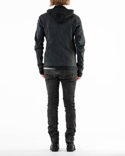 LEON EMANUEL BLANCK LEB Men Distortion L Jacket Exclusively DIS M LJ 01 With Removable Extended Jacket DIS M OUC 01 horse leather sanded dark grey hide m 10