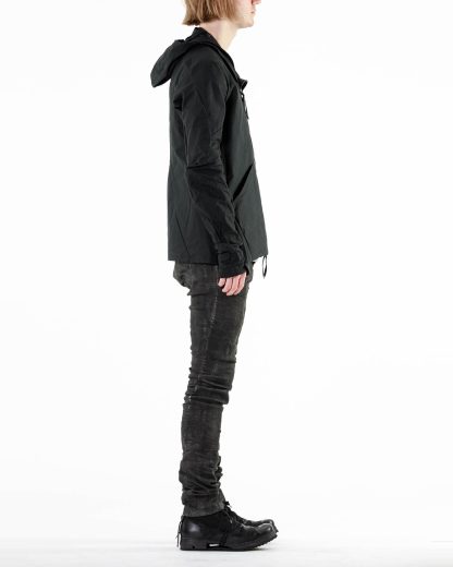 LEON EMANUEL BLANCK LEB Men Distortion L Jacket Exclusively DIS M LJ 01 With Removable Extended Jacket DIS M OUC 01 horse leather sanded dark grey hide m 14