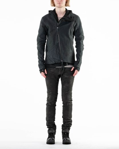 LEON EMANUEL BLANCK LEB Men Distortion L Jacket Exclusively DIS M LJ 01 With Removable Extended Jacket DIS M OUC 01 horse leather sanded dark grey hide m 5