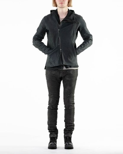 LEON EMANUEL BLANCK LEB Men Distortion L Jacket Exclusively DIS M LJ 01 With Removable Extended Jacket DIS M OUC 01 horse leather sanded dark grey hide m 6