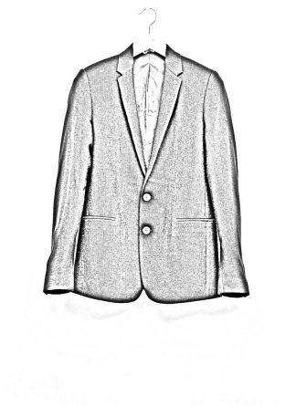 Label Under Construction men slim fit formal jacket herren blazer sakko jacke 31FMCJ97 CL 19B RG cotton linen silk stripes black hide m 1