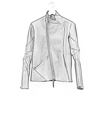 Leon Emanuel Blanck FW18 distortion men jacket merino shearling leather black hide m 1