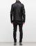 Leon Emanuel Blanck FW18 distortion men jacket merino shearling leather black hide m 5