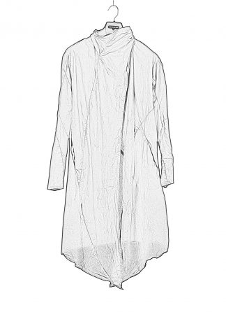 Leon Emanuel Blanck LEB women distortion wrap cardigan coat damen mantel cotton black hide m 1