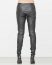 Leon Emanuel Blanck fw1718 women distortion fitted pants soft stretch lamb black hide m 4