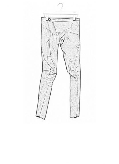 Leon Emanuel Blanck women distortion fitted pants cotton elasthan black dark grey SS18 hide m 1