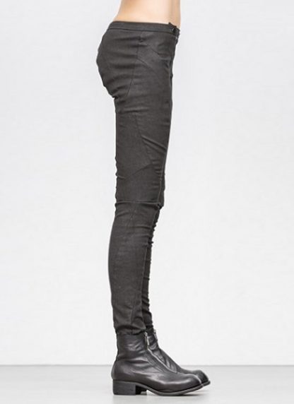 Leon Emanuel Blanck women distortion fitted pants cotton elasthan black dark grey SS18 hide m 3