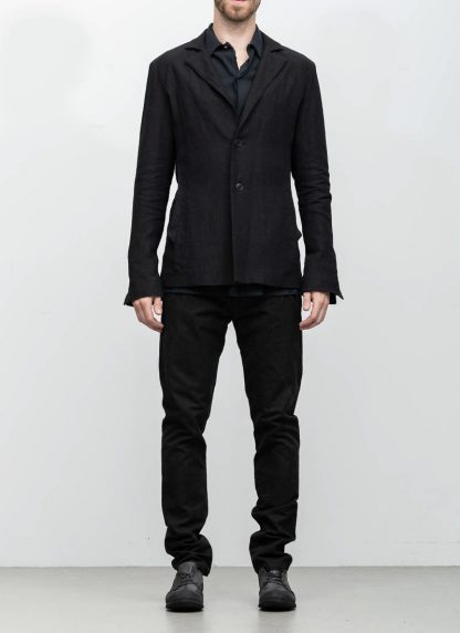M.A maurizio amadei men 2 button medium fit jacket blazer J290 black LR hide m 4