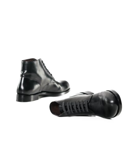 MMORIABC Maurizio Altieri AAA dve AAA2 Men Ankle Boot Herren Stiefel Shoe horween genuine shell cordovan horse leather black hide m 8