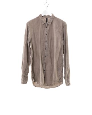 POEME BOHEMIEN Men Button Down Shirt Regular Fit SH 01 T 210 80 Herren Hemd cotton grey hide m 1
