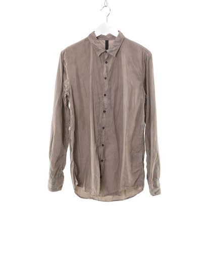 POEME BOHEMIEN Men Button Down Shirt Regular Fit SH 01 T 210 80 Herren Hemd cotton grey hide m 1