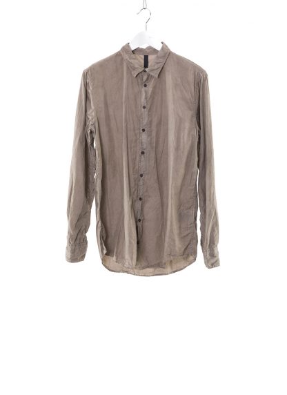 POEME BOHEMIEN Men Button Down Shirt Regular Fit SH 01 T 210 80 Herren Hemd cotton grey hide m 1