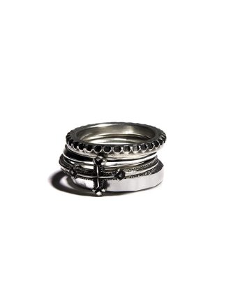 Werkstatt Muenchen 4ring combination cross m1330 925 sterling silver hide m