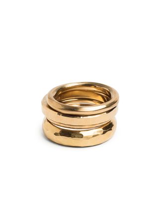 Werkstatt Muenchen 4ring combination hammered m1185 900 000 gold 22k hide m