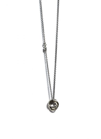 Werkstatt Muenchen necklace four rings m3731 925 sterling silver hide m