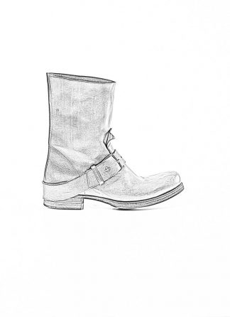 silver biker boots