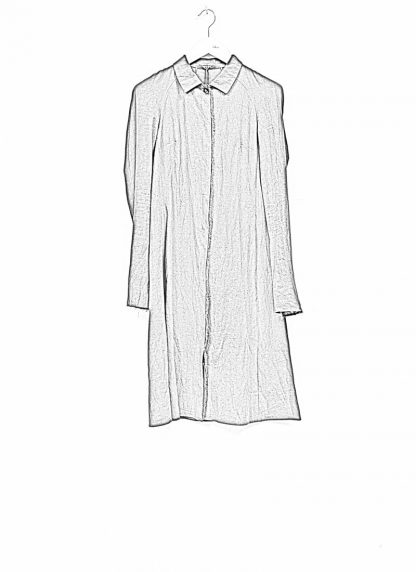 m.a maurizio amadei women raglan long shirt HW130L cotton linen ramie black hide m 1