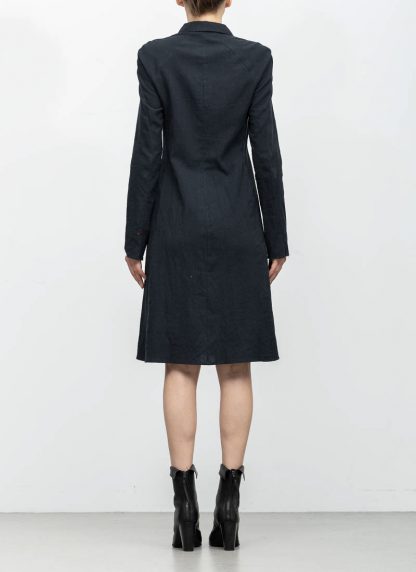 m.a maurizio amadei women raglan long shirt HW130L cotton linen ramie black hide m 5