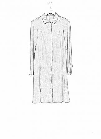 m.a maurizio amadei women raglan long shirt HW130L cotton linen ramie coal hide m 1