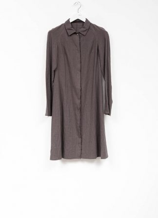 m.a maurizio amadei women raglan long shirt HW130L cotton linen ramie coal hide m 2