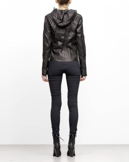 m.a maurizio amadei women relaxed aviator jacket damen leder jacke JW225HZ SY wasched cow leather black hide m 6