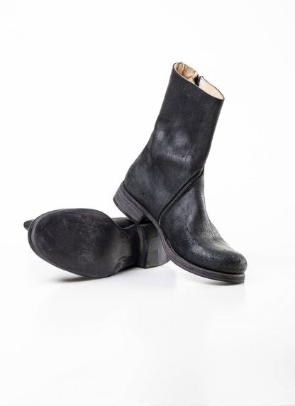 m.a maurizio amadei women spiral zip boot shoe schuh stiefel SW1G3Z VAR vachetta cow leather reverse black hide m 5