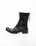 ma macross maurizio amadei men back zip boot shoe schuh shoe herren stiefel S1N3Z horse leather rev black hide m 2