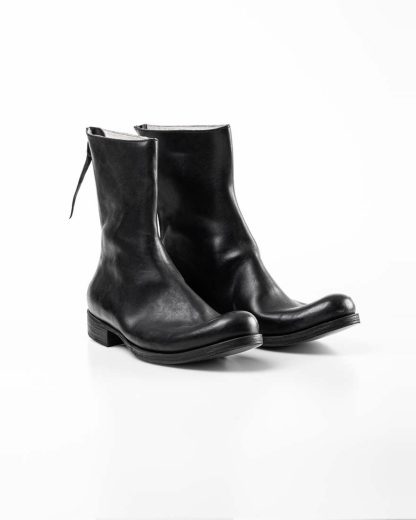 ma macross maurizio amadei men back zip boot shoe schuh shoe herren stiefel S1N3Z horse leather rev black hide m 3
