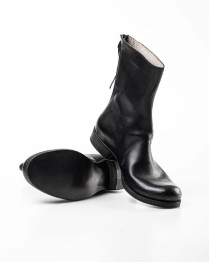 ma macross maurizio amadei men back zip boot shoe schuh shoe herren stiefel S1N3Z horse leather rev black hide m 4