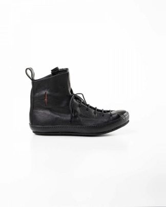 ma macross maurizio amadei men double fold high top sneaker shoe schuh S9P2 R SY washed cow leather black hide m 2