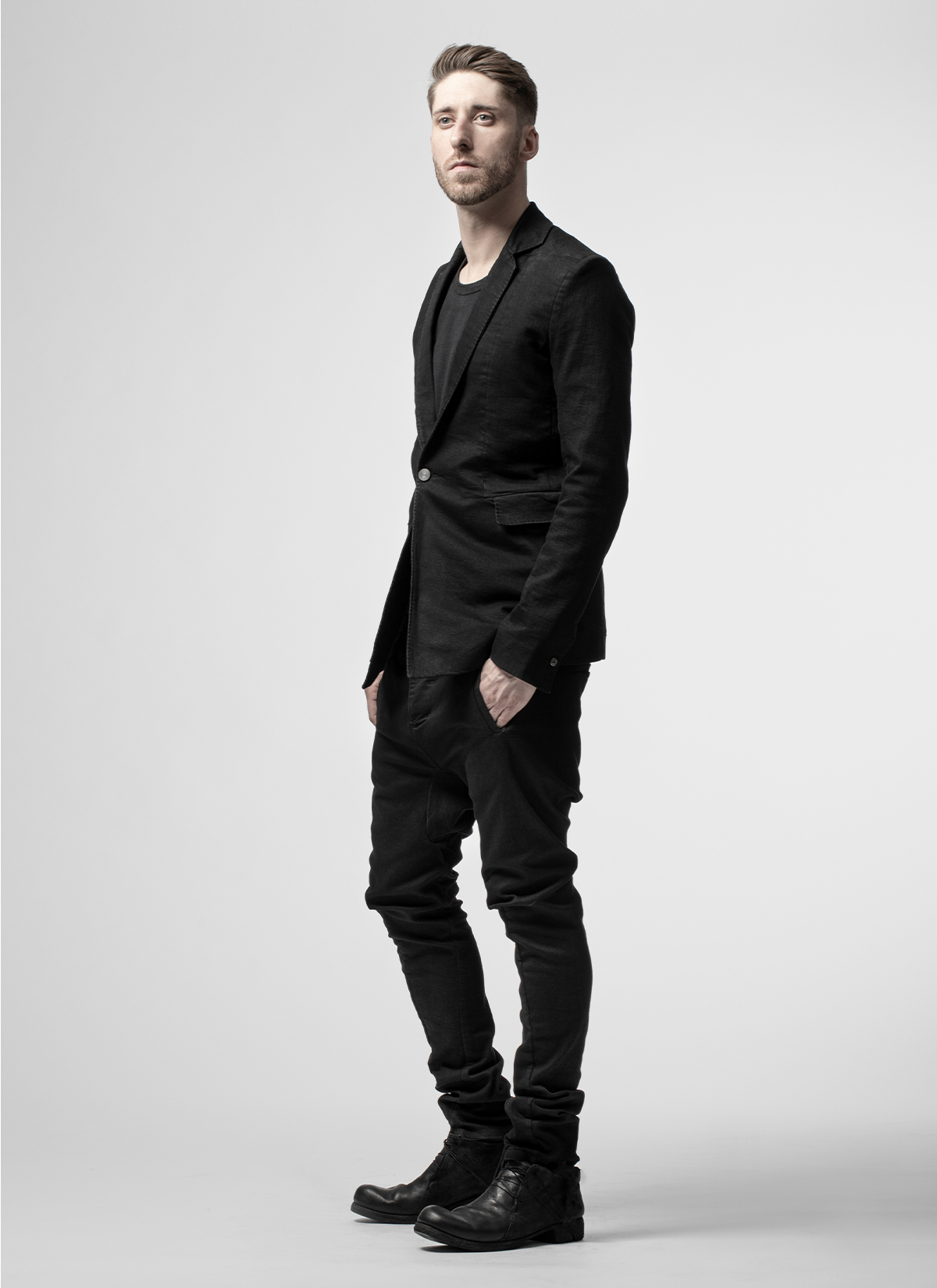 hide-m | BORIS BIDJAN SABERI Blazer Jacket SUIT2 exclusively, black