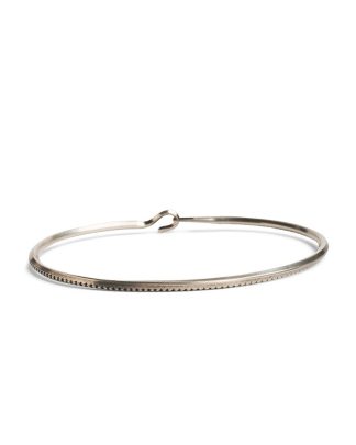 werkstatt munchen m2399 bangle side hook rope sterling silver hide m 1