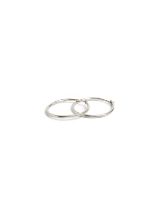 werkstatt munchen m4512 hoop earrings fine hammered sterling silver hide m 1