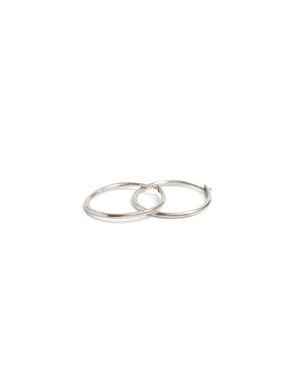 werkstatt munchen m4512 hoop earrings fine hammered sterling silver hide m 1