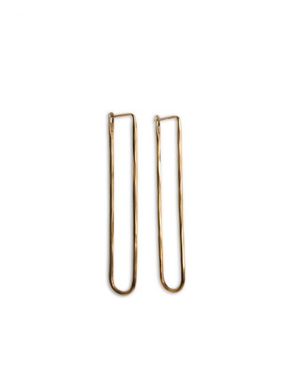 werkstatt munchen m4516 earrings loop hammered fine gold 22k hide m 1
