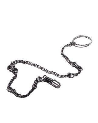 werkstatt munchen m5530 keychain mixed sterling silver hide m 1