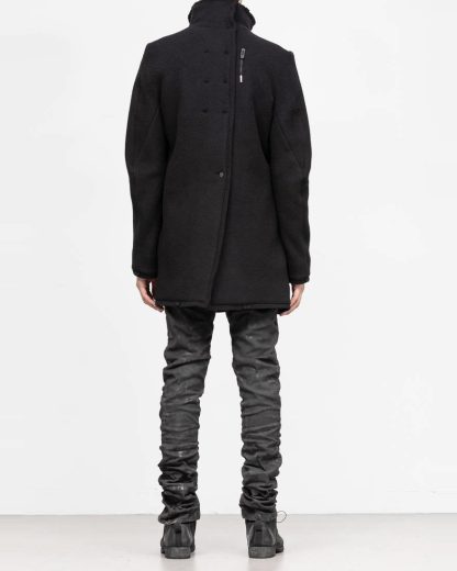 BORIS BIDJAN SABERI roots men coat jacket herren jacke mantel COAT SHORT FFB10003 pure cashmere black hide m 6