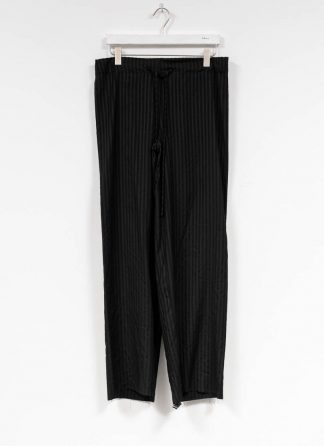 M.A MAURIZIO AMADEI women wide outer drawstring pants hose PW444 VWSTR viscose wool black with stripes hide m 2