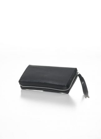 M.A MAURIZIO AMADEI zipped extra large wallet W11LZ VA 1.5 vachetta cow leather 925 sterling silver black hide m 3