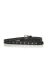 MA MACROSS MAURIZIO AMADEI men women cross studded q buckle med belt damen herren guertel gurtel EQ2C GR 3.0 cow leather 925 sterling silver black hide m 3