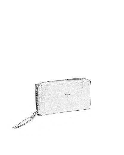 MA+ Maurizio Amadei W11LZ zipped extra large wallet geldboerse geldbeutet purse vachetta cow leather black hide m 2